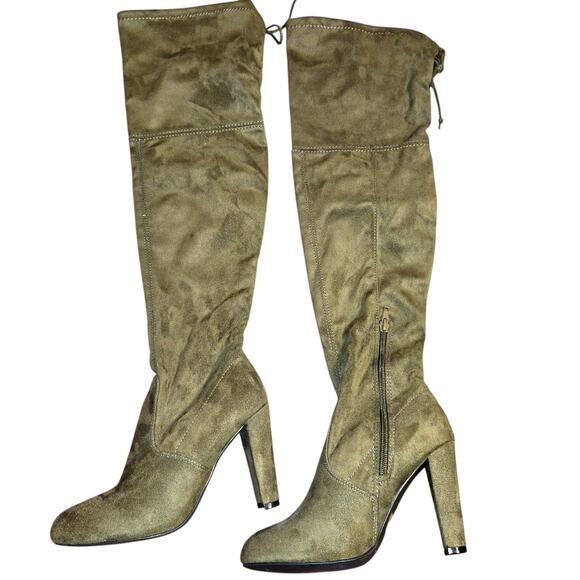 NWOT Lust Have 6 Green Women's Thigh High Over Knee Boots Shoes New Without Tags - Picture 5 of 7